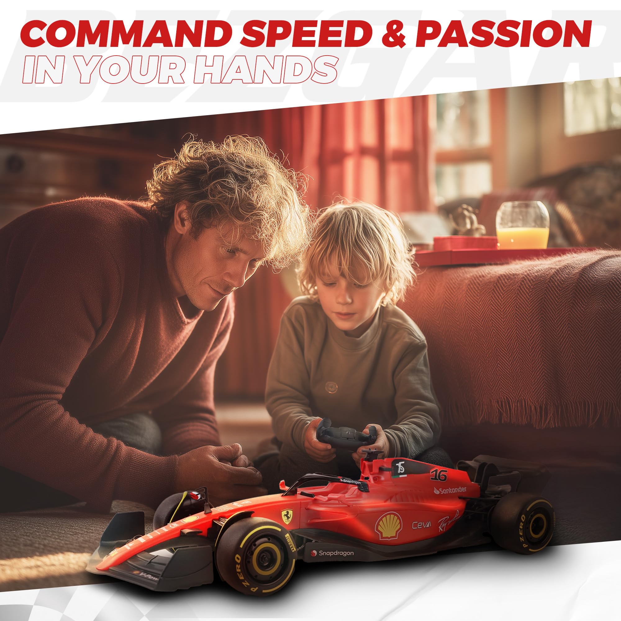 Amazon.com: BEZGAR 1:12 Ferrari F1 75 Remote Control Car - 2.4GHz